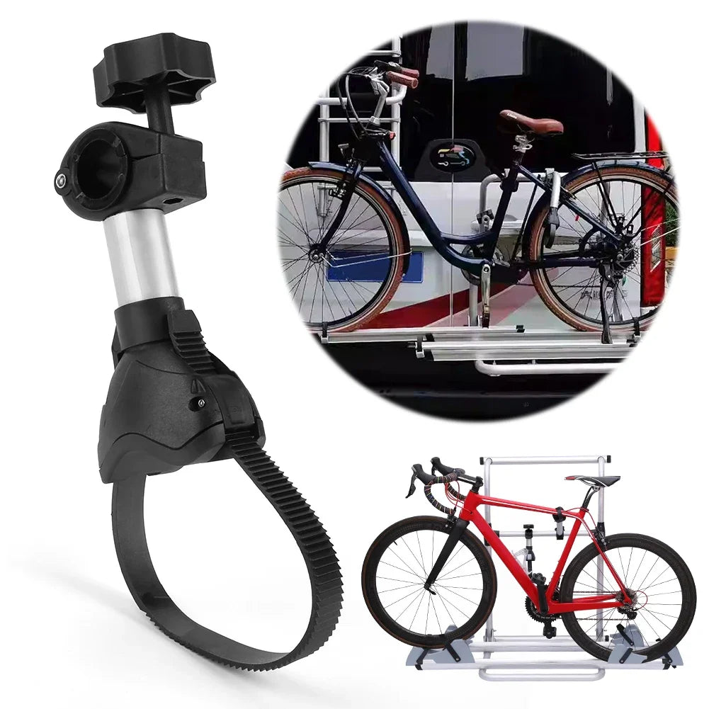 Bike Block RV Parts Accessories Bike Carrier Bicycle Carry Rack for Carry Bike Clamp Cycle Rack Arm Safety Strap Frame Holder