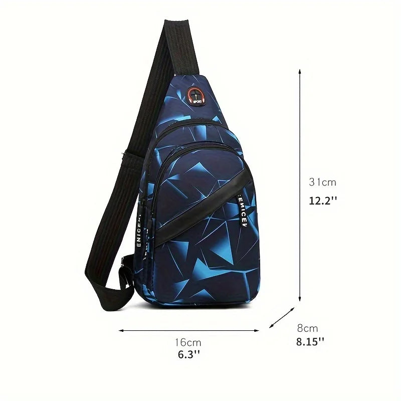 Men's Chest Bags Fashion Messenger Bag Lightweight Outdoor Sports Leisure Couple Backpack Shoulder Bag