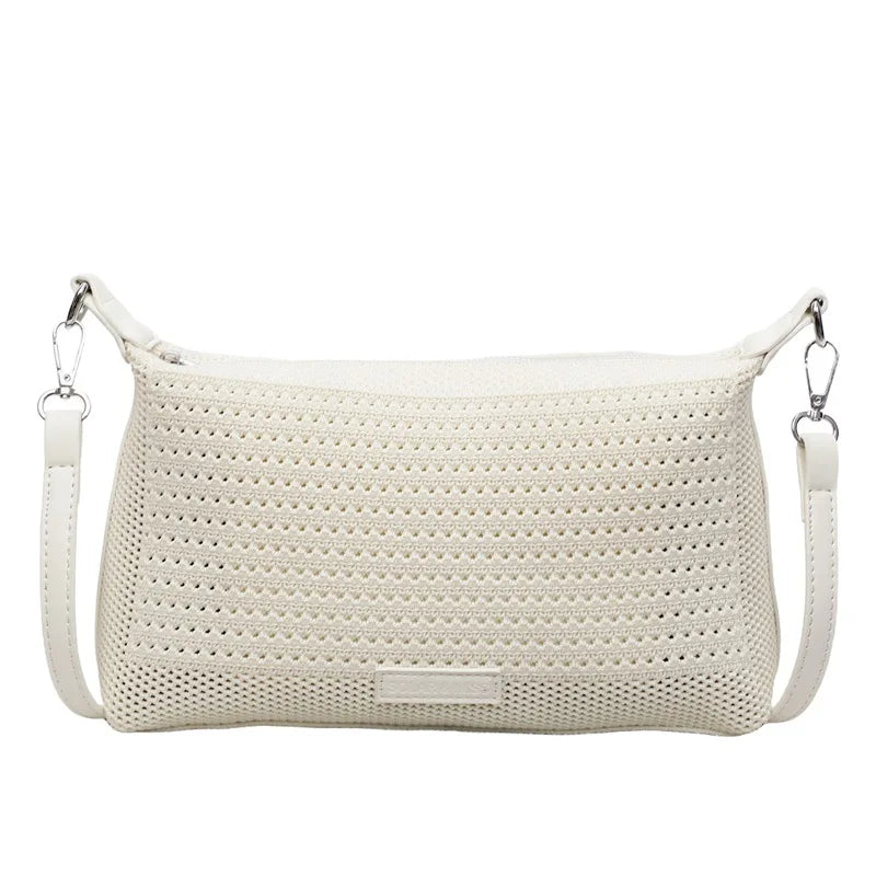 2025  Hand-woven Bags for Women, Foreign-style Knitted Shoulder Bags Textured Messenger Commuter Bags, Niche Design Women's Bags