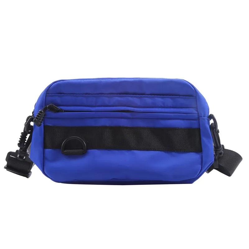 Casual Men Women Unisex Crossbody Bags Fashion Solid Color Couple Shoulder Bag High Quality Nylon Messenger Bag Handbags