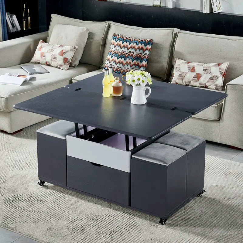 Storage Lifting Coffee Table Modern Luxury Designer Clear Cheap Side Table Aesthetic Lounge Living Room Kaffee Tische Furniture