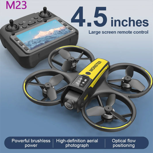 New 2025 M23 Drone   Professional 4K Dual Lens with Screen Control 360 Degree Stunt Flip One-Button Take-off and Landing