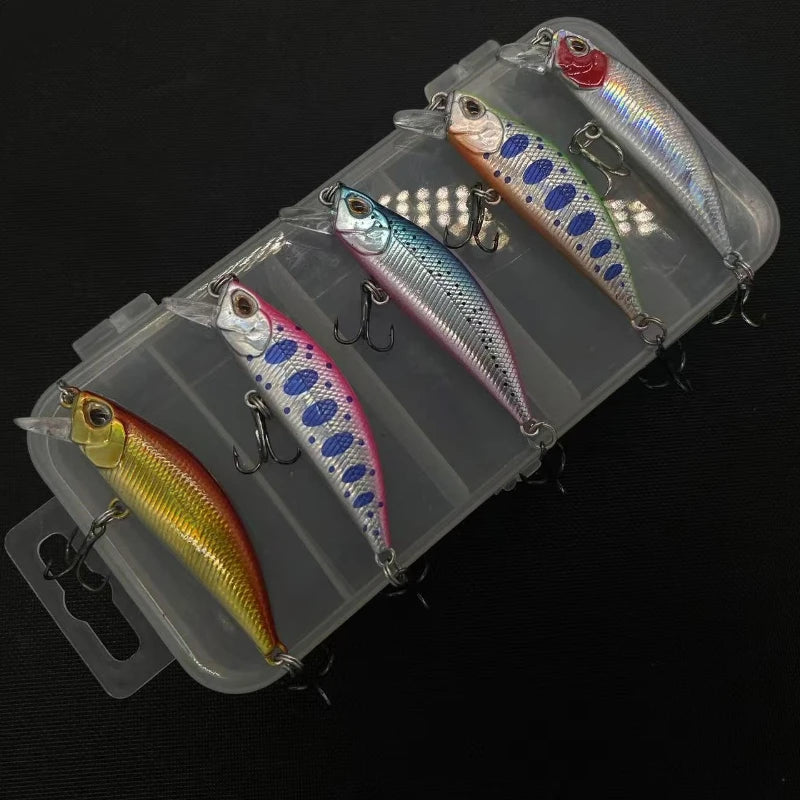ZWICKE Fishing Lure Kit Sinking Minnow Trout Artificial Bait Crank Bait Bass Hook Wobbler Fishing Tackle Box Floating Jerkbait