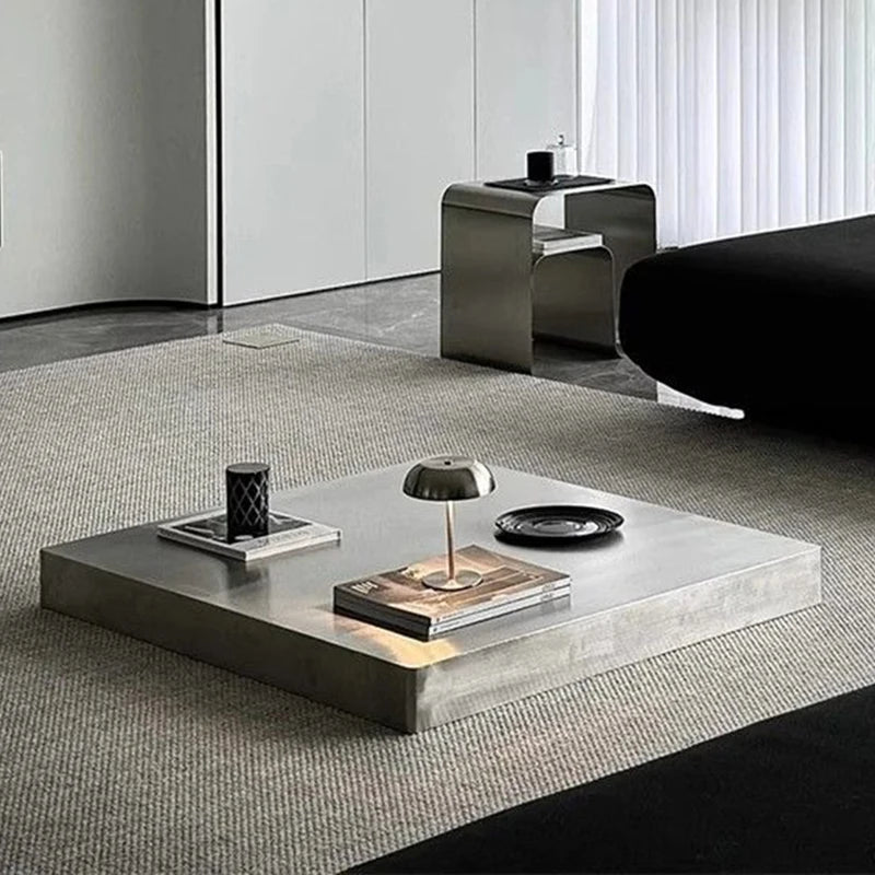 Italian Coffee Tables Stainless Steel Side Table Minimalist Tea Tables Modern Living Room Center Table Luxury Design Furniture