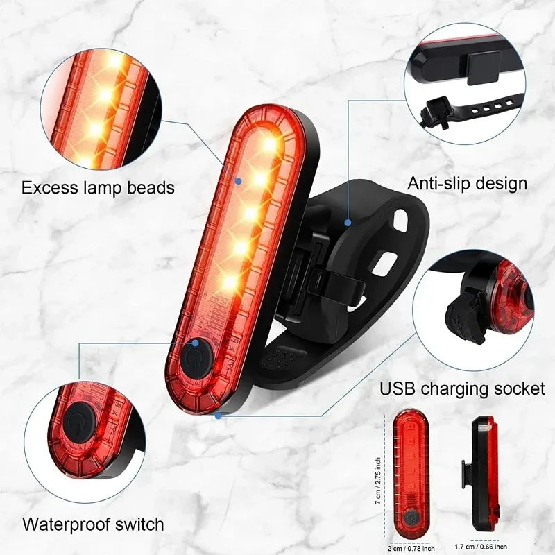 5-in-1 Cycling Accessories Kit: Bike Helmet, LED Tail Light, Bell, Water Bottle Cage, Tools Set for Mountain/Road Bicycle Safety