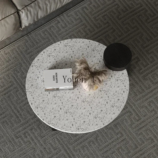 Breakfast Round Coffee Table Writing Sedentary Black Design Coffee Table Minimalist Nordic Muebles Para El Hogar Home Furniture