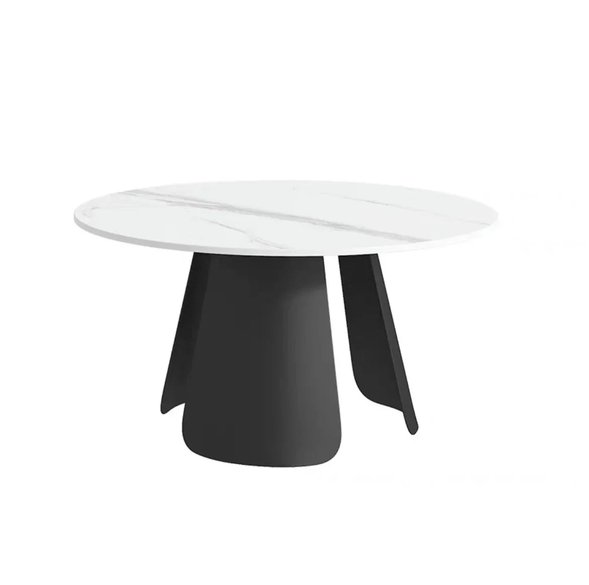 Light Luxury Modern Round Tea Coffee Tables Simple Slate Center Tables Sofa Side Tables for Living Room Home Creative Furniture
