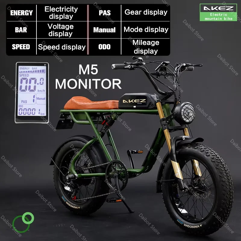Us Stock Off Road Electric Mountain Bike Adults Removable Battery 48V 13AH/26AH 750W Electric Motorcycle Bicycle For Man Women