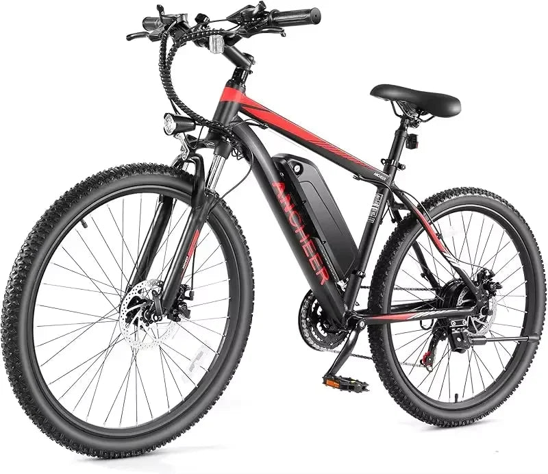 Q2XAANCHEER for Adults,[Peak 750W Motor] Mountain Bike,26" Sunshine Commuter Ebike,55 Miles 22MPH Electric