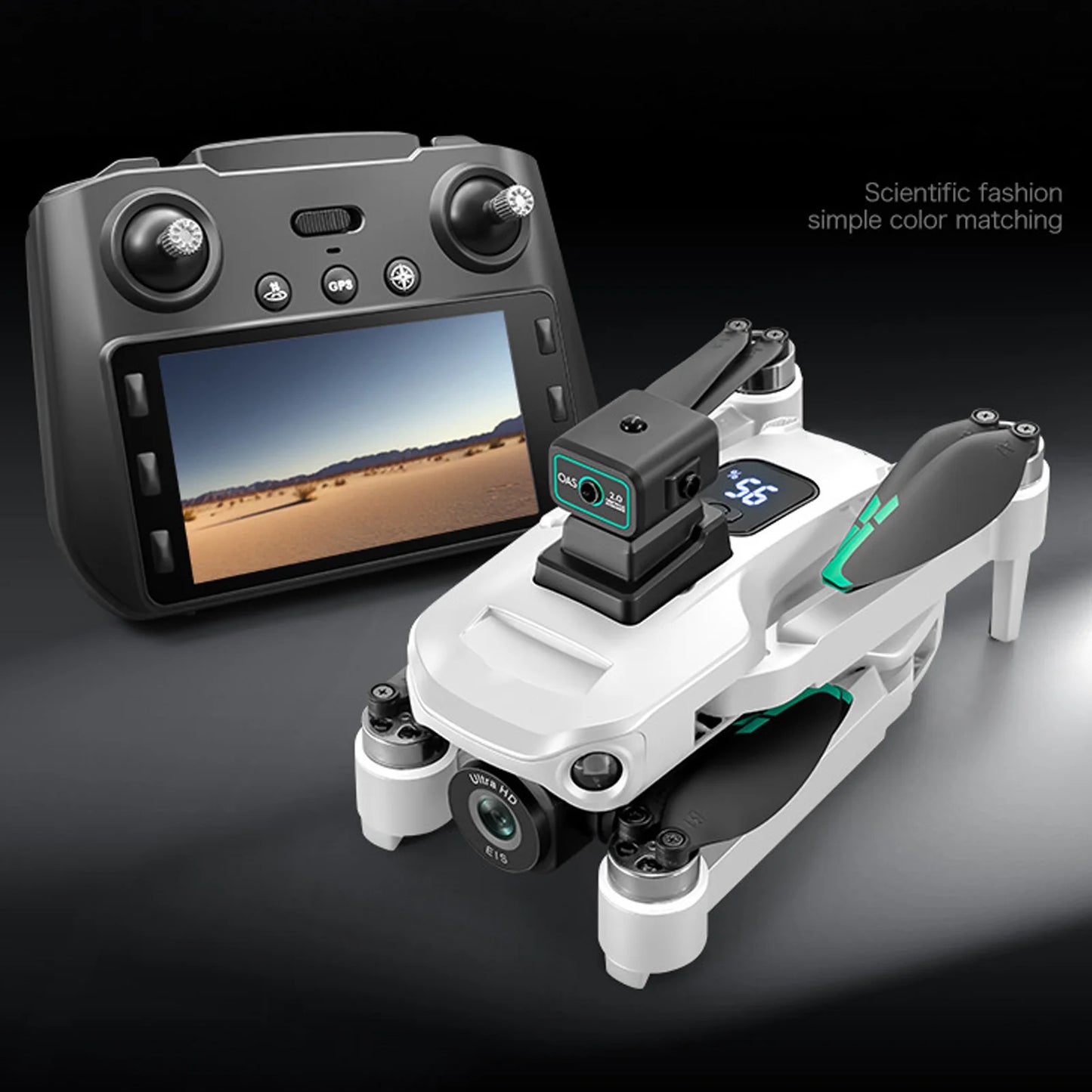 Drone Drone Dual Camera APP Control LCD Display Remote Control Intelligent Obstacle Avoidance WIFI 5G RC Quadcopter FPV Drone