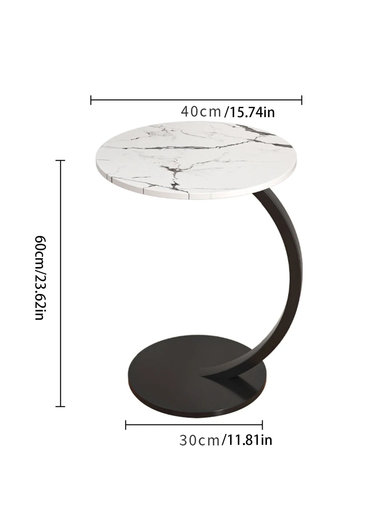 Coffee Tables Light Luxury Side Table Round Flower Bedside Table Bedside Home Study Desk Auxiliary Desk Living Room Furniture