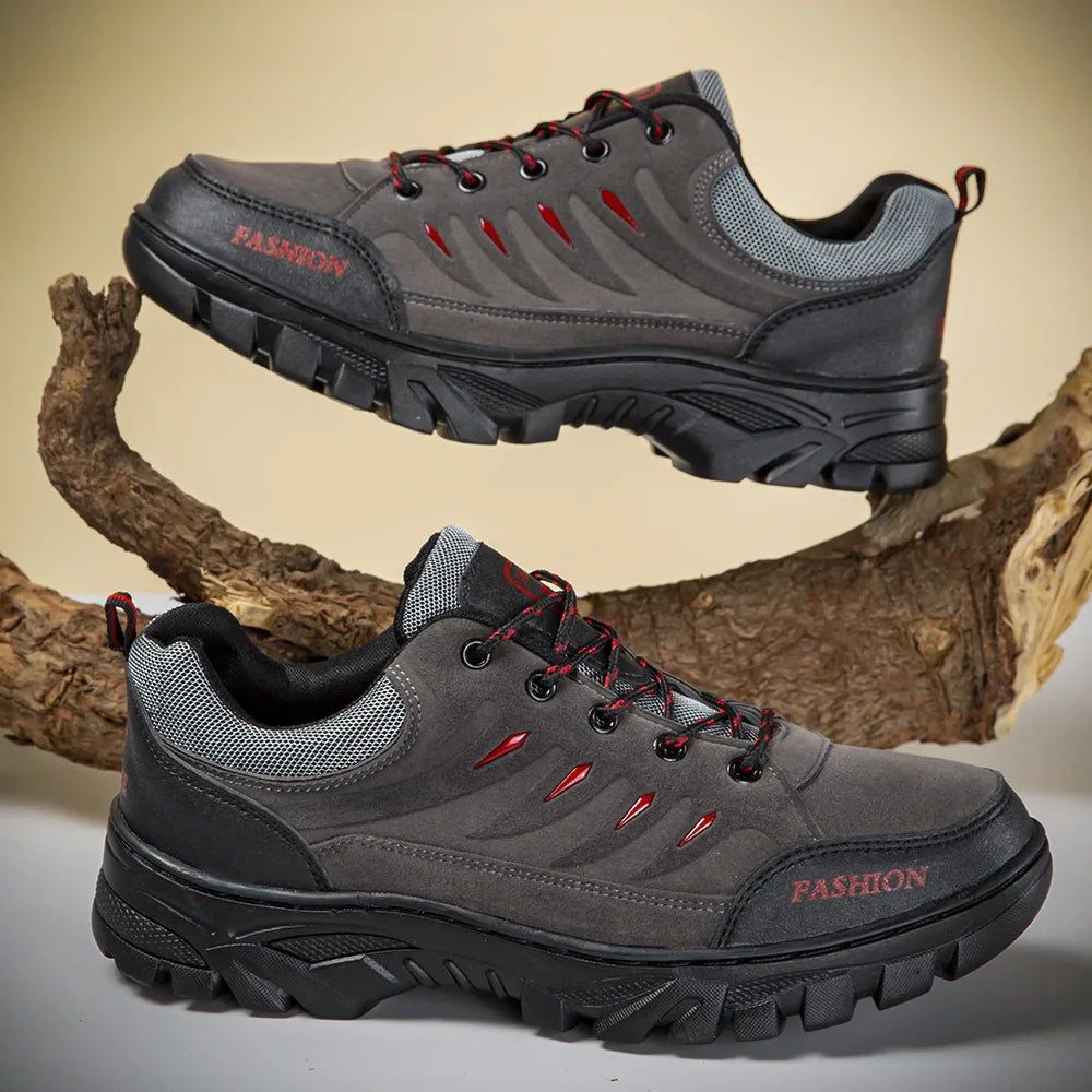 Outdoor Hiking Trekking Mountain Sports Shoes for Men Camping Hunting Walking Shoe Breathable Cushioning Nonslip Travel Sneakers