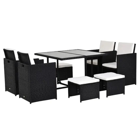 Audu Economic Balcony Furniture Rattan Dining Table Set Wicker Garden Patio Outdoor bar