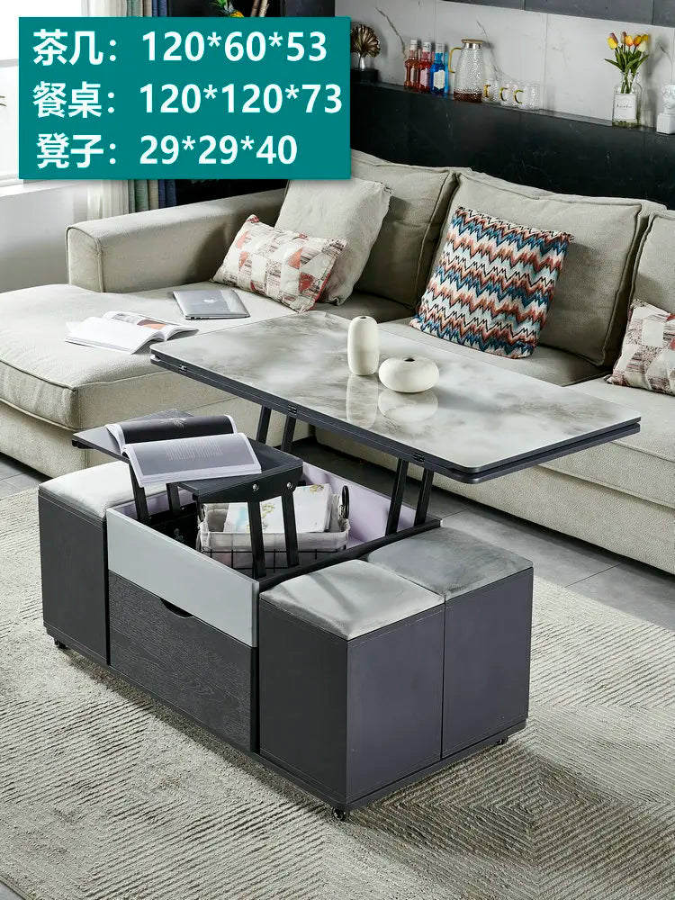 Storage Lifting Coffee Table Modern Luxury Designer Clear Cheap Side Table Aesthetic Lounge Living Room Kaffee Tische Furniture