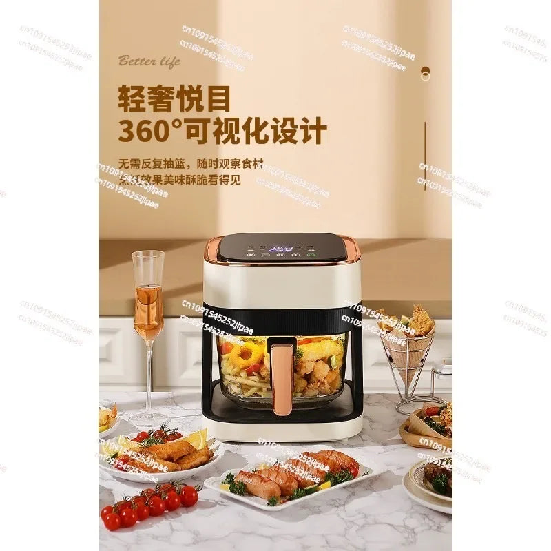 Air Fryer, Multifunctional Air Fryer Visual Air Fryer, Household Electric Fryer Smart