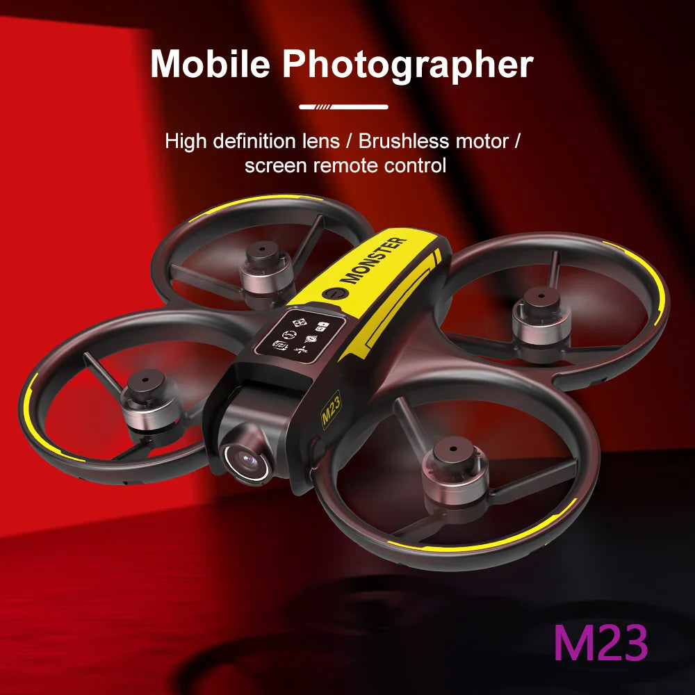 New 2025 M23 Drone   Professional 4K Dual Lens with Screen Control 360 Degree Stunt Flip One-Button Take-off and Landing