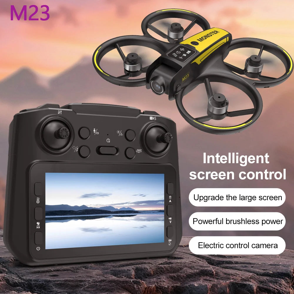 New 2025 M23 Drone   Professional 4K Dual Lens with Screen Control 360 Degree Stunt Flip One-Button Take-off and Landing