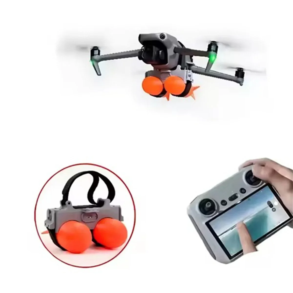 Drone Double Thrower Light Induction Remote Control Distance Unlimited Rescue Delivery For DJI Mavic 3-TCES