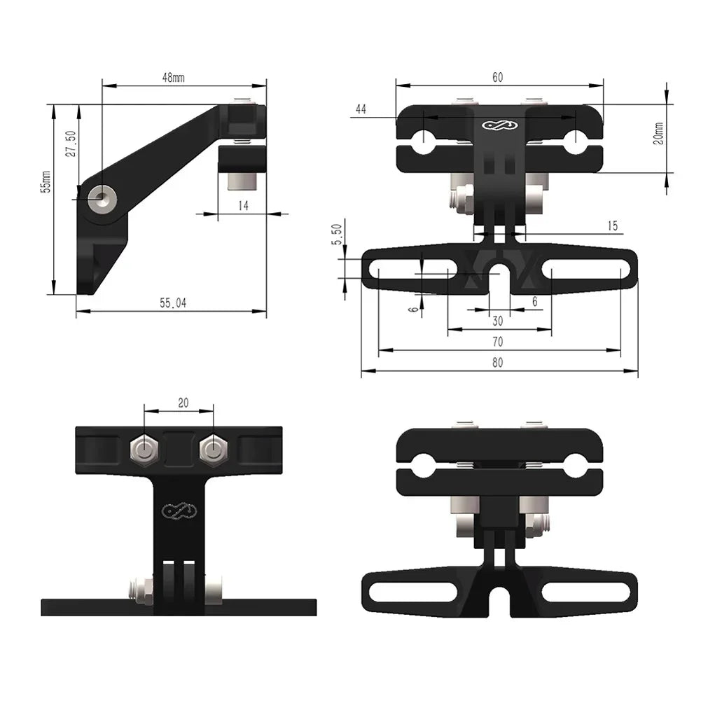 For EBike Taillight Mount Holder Electric Bicycle General Saddle Rear Light Mount Bracket Bike Parts Cycling Accessories