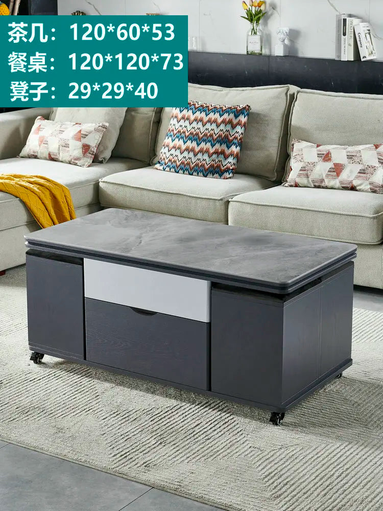 Storage Lifting Coffee Table Modern Luxury Designer Clear Cheap Side Table Aesthetic Lounge Living Room Kaffee Tische Furniture