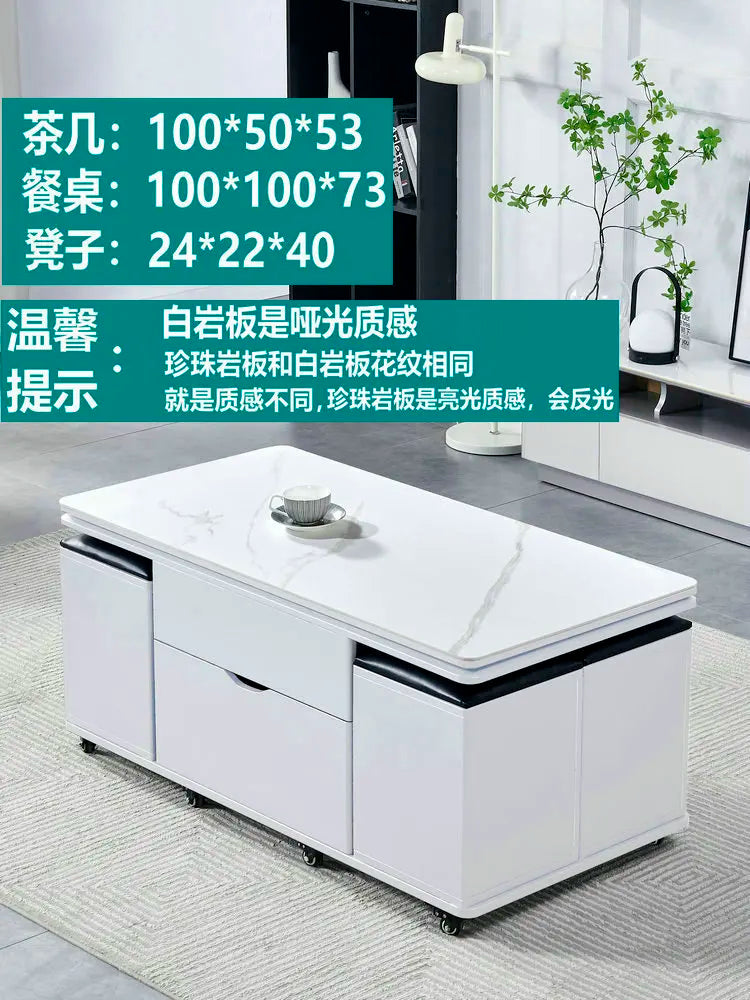Storage Lifting Coffee Table Modern Luxury Designer Clear Cheap Side Table Aesthetic Lounge Living Room Kaffee Tische Furniture