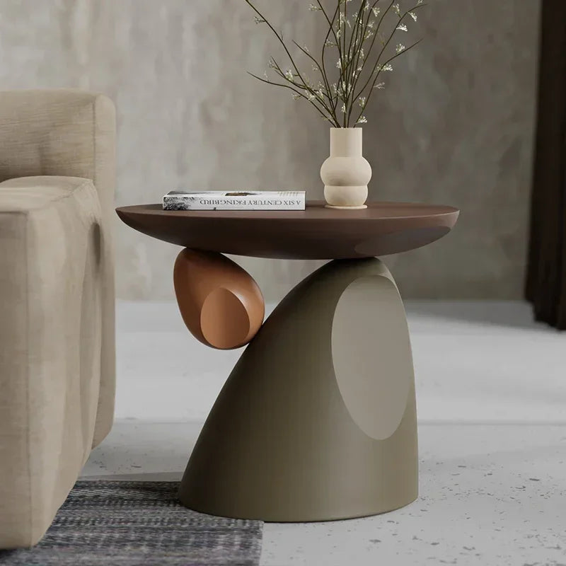 Luxury Coffee Tables , Minimalist Modern Corner Coffee Table , Cute Round Mesa De Centro , Resin Living Room Furniture