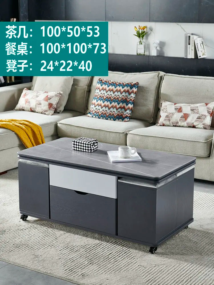 Storage Lifting Coffee Table Modern Luxury Designer Clear Cheap Side Table Aesthetic Lounge Living Room Kaffee Tische Furniture