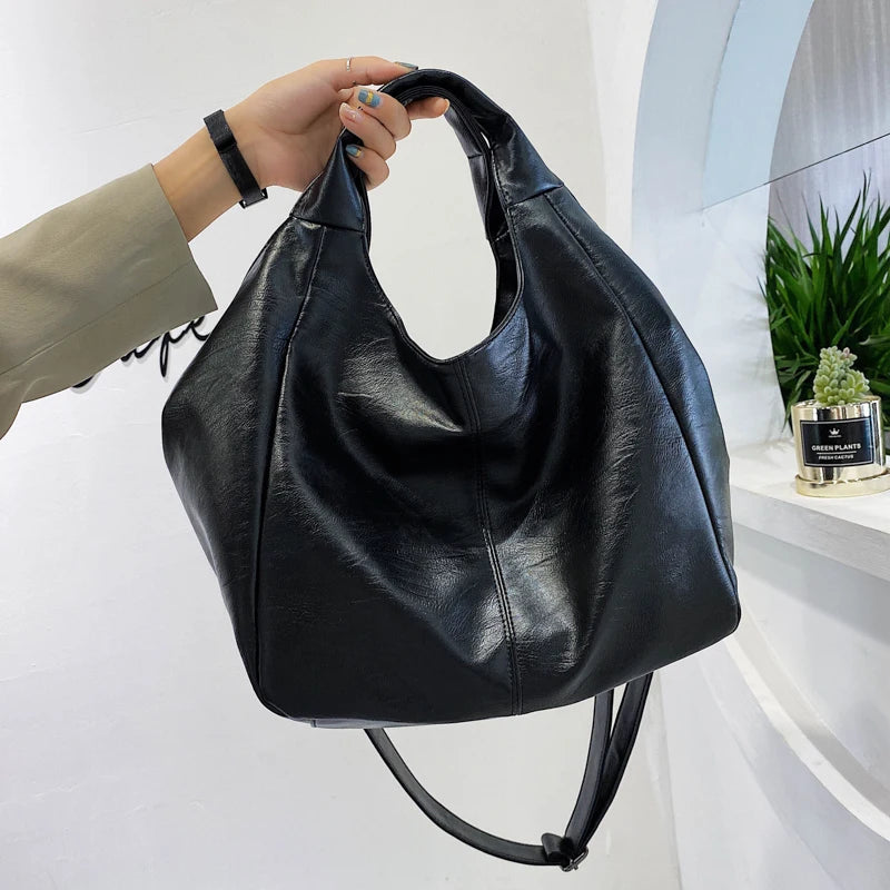 Fashion Women Handbags Female Large Shoulder Bags For Travel Weekend Shopping Feminine Bolsas Soft Leather White Messenger bag