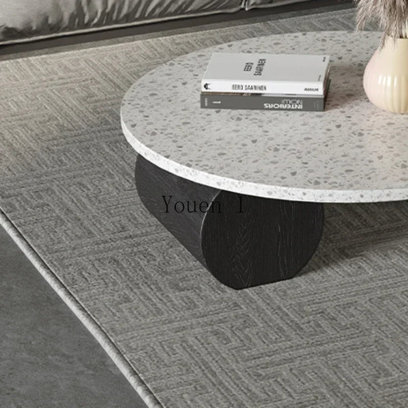 Breakfast Round Coffee Table Writing Sedentary Black Design Coffee Table Minimalist Nordic Muebles Para El Hogar Home Furniture