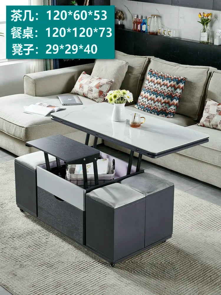 Storage Lifting Coffee Table Modern Luxury Designer Clear Cheap Side Table Aesthetic Lounge Living Room Kaffee Tische Furniture