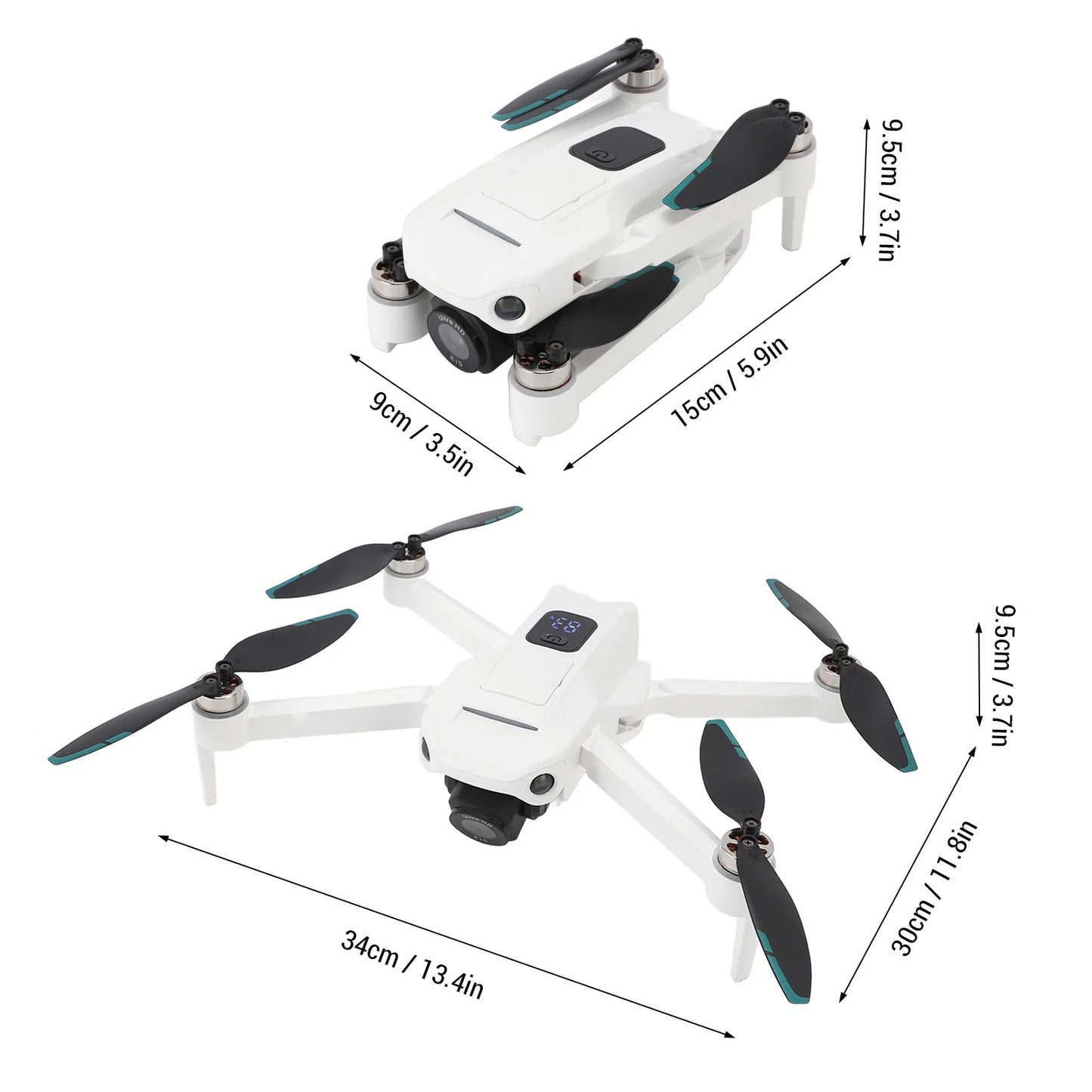 Drone Drone Dual Camera APP Control LCD Display Remote Control Intelligent Obstacle Avoidance WIFI 5G RC Quadcopter FPV Drone
