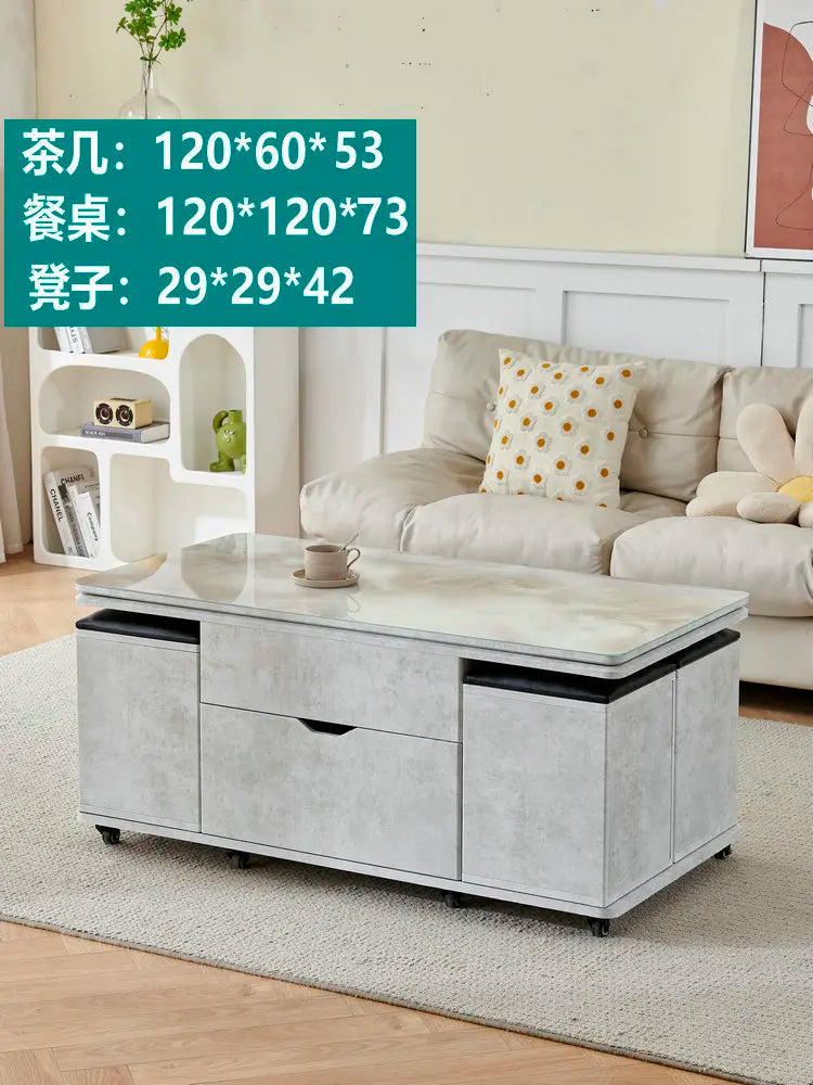 Storage Lifting Coffee Table Modern Luxury Designer Clear Cheap Side Table Aesthetic Lounge Living Room Kaffee Tische Furniture