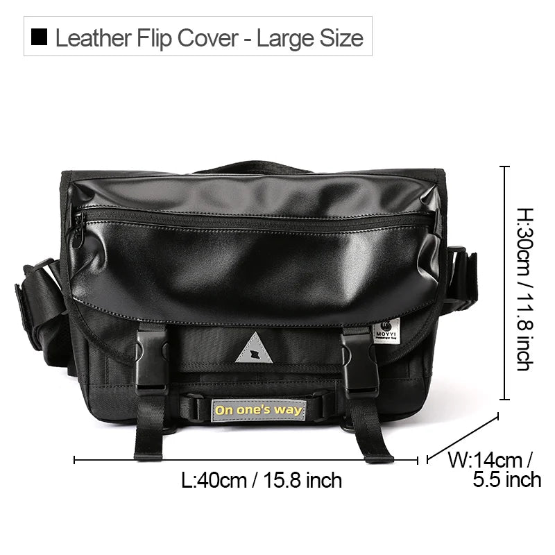 Men Crossbody Bag Casual Trendy Waterproof Large Capacity Lightweight Bags For Teenage Daily Life Shoulder Bags