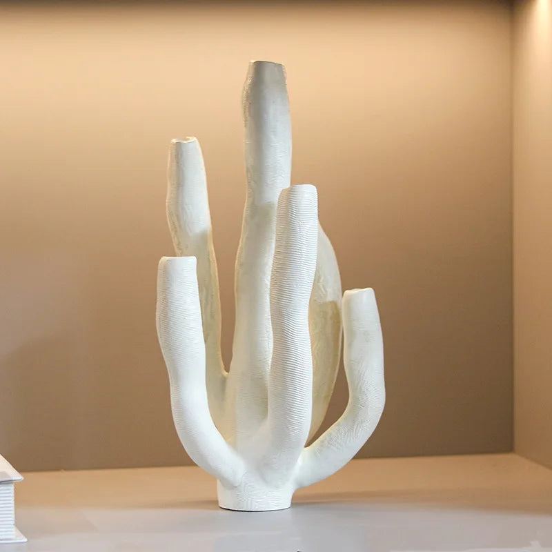 Decorative Figurines Branch Resin Handicraft Statues Artificial Coral Irregular Marine Organism Coral Figurines Home Decoration