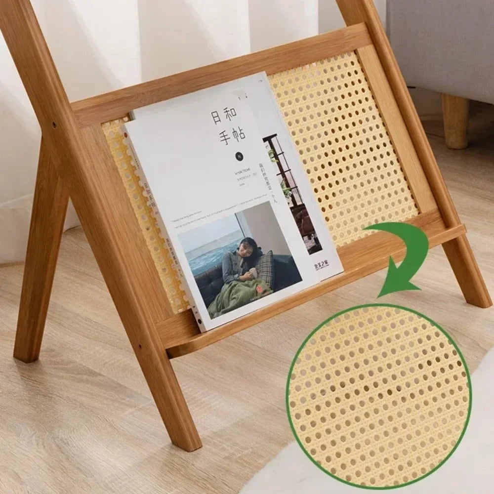 Coffee Table With Tempered Glass Top Modern Side Tables Z Shape Mobile Cabinet Lightweight Bedstand Cup Organizer Tea Side Table