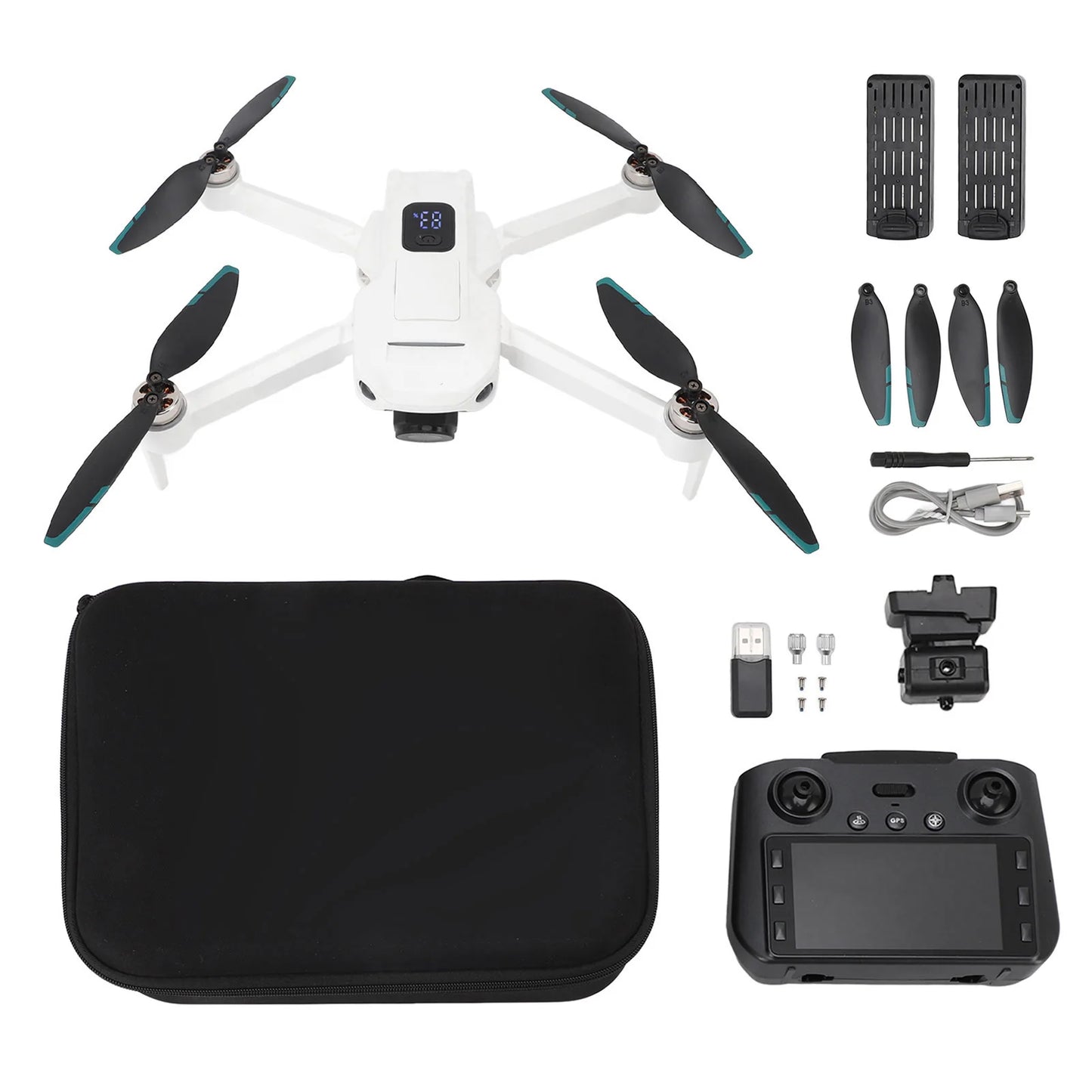 Drone Drone Dual Camera APP Control LCD Display Remote Control Intelligent Obstacle Avoidance WIFI 5G RC Quadcopter FPV Drone