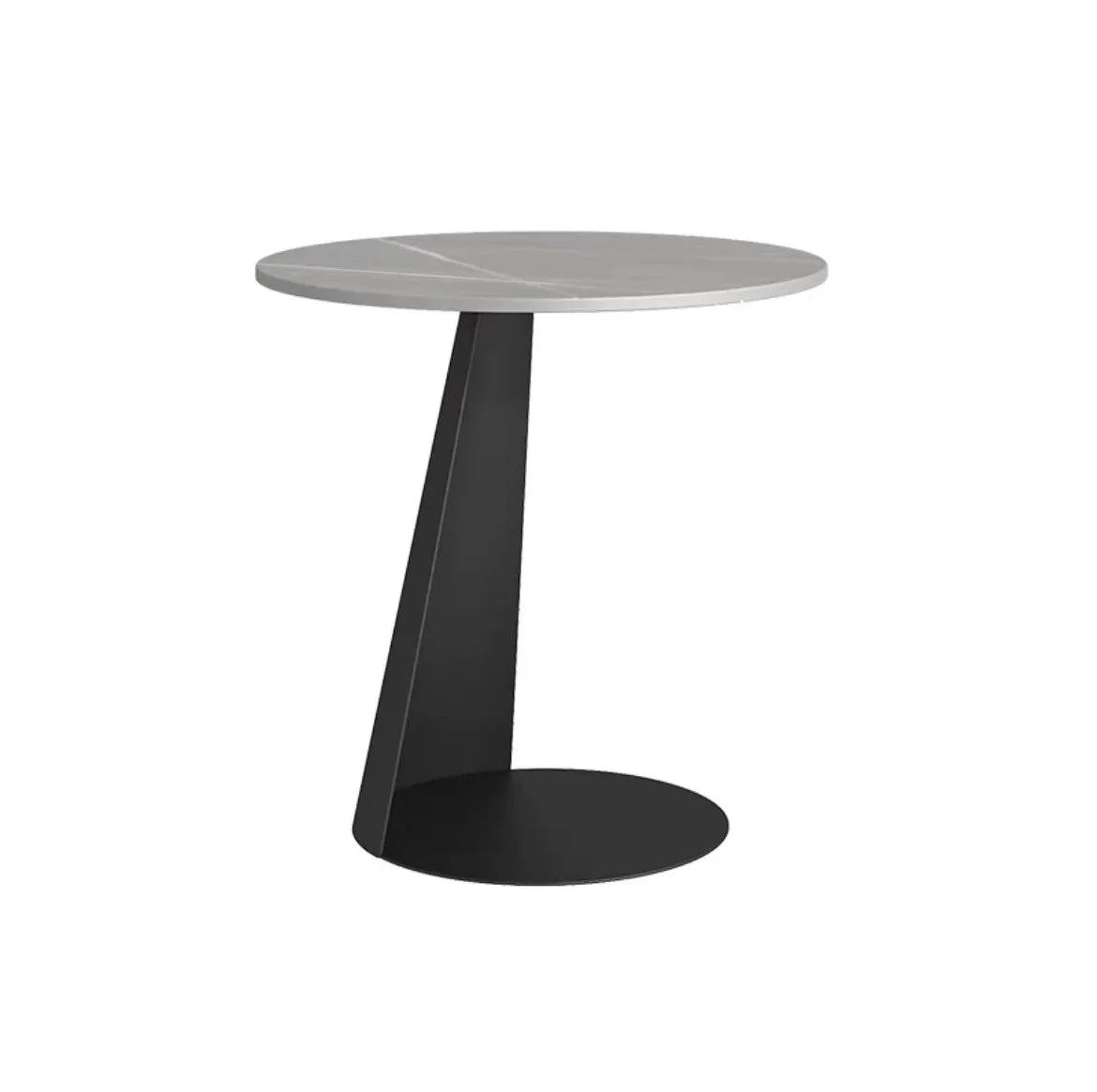 Light Luxury Modern Round Tea Coffee Tables Simple Slate Center Tables Sofa Side Tables for Living Room Home Creative Furniture