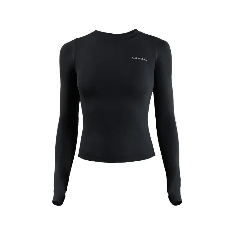Fitness Tops Women Tight Sports Long Sleeve Slimming Yoga Running T-Shirts Gym Training Workout Shirt Comfortable Training Cloth